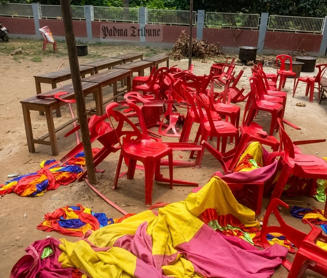 ঈশ্বরদীতে শিক্ষকের বিদায় অনুষ্ঠান ভাঙচুর করে পণ্ড করল বিএনপির এক পক্ষ