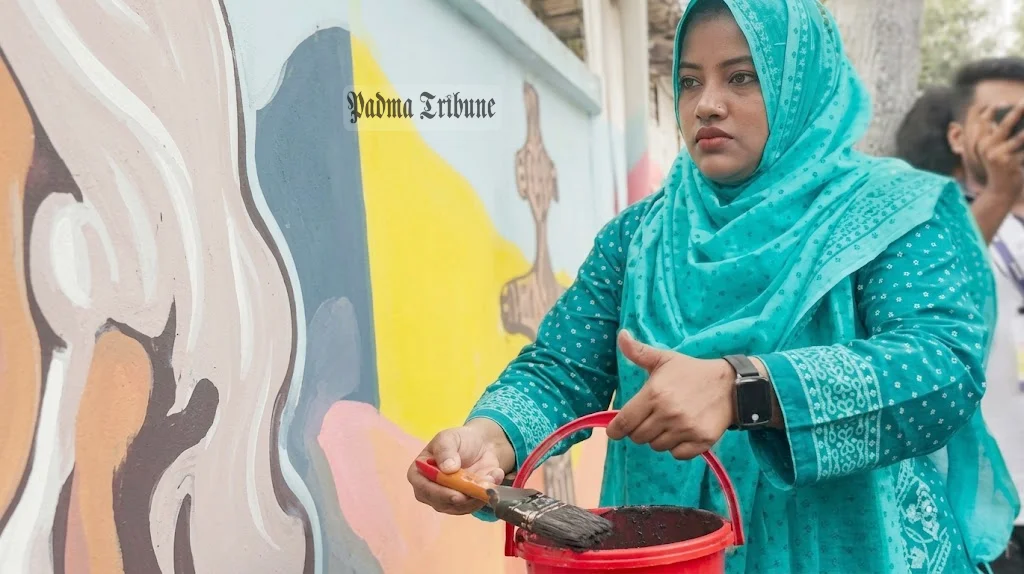 রবীন্দ্রনাথের ছবিতে কালি দেওয়ার চেষ্টা, আটক রাষ্ট্র সংলাপ ফোরামের সদস্যসচিব